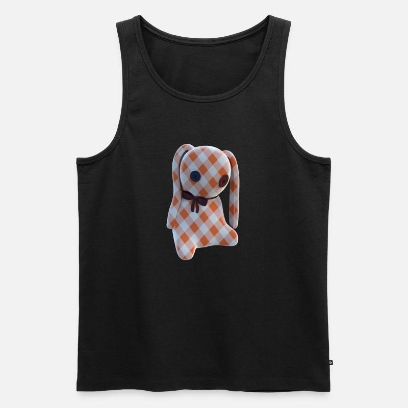 hase - Männer Premium Bio Tank Top - Schwarz