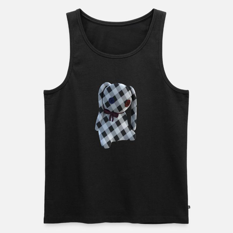 Hase - Männer Premium Bio Tank Top - Schwarz