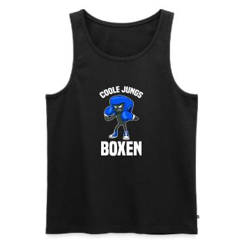 Boxsack Boxhandschuhe Boxverein Sportler Boxen - Männer Premium Bio Tank Top - Schwarz - Vorne - Michal (187cm)