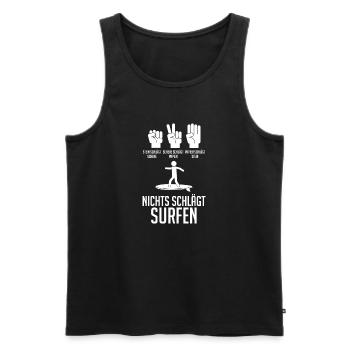 Schullehrer Lehrer - Männer Premium Bio Tank Top - Schwarz - Vorne - Michal (187cm)
