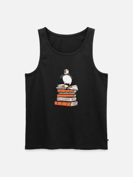 puffin, puffin, auks, lunde - Men's Premium Organic Tank Top - black