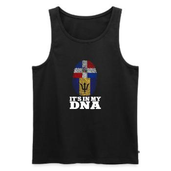 Drapeau de la Barbade Bayan barbadien - Débardeur bio Premium Homme - noir - Devant - Michal (187cm)