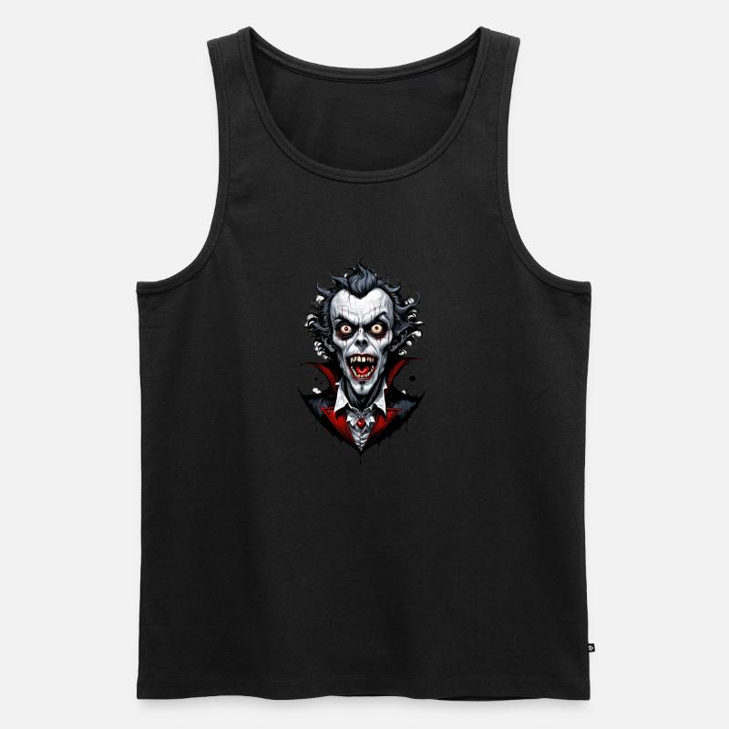 Ein lächelnder Vampir 2 - Männer Premium Bio Tank Top - Schwarz