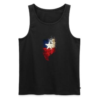 Bundesstaat Texas - Männer Premium Bio Tank Top - Schwarz - Vorne - Michal (187cm)