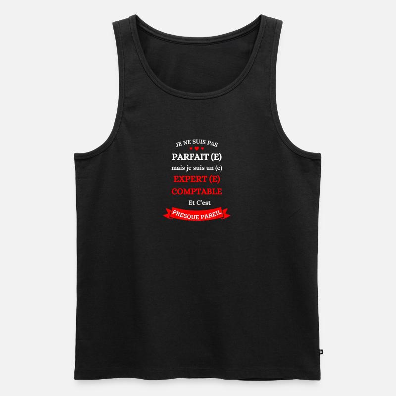 PERFEKTER WIRTSCHAFTSPRÜFER - Männer Premium Bio Tank Top - Schwarz