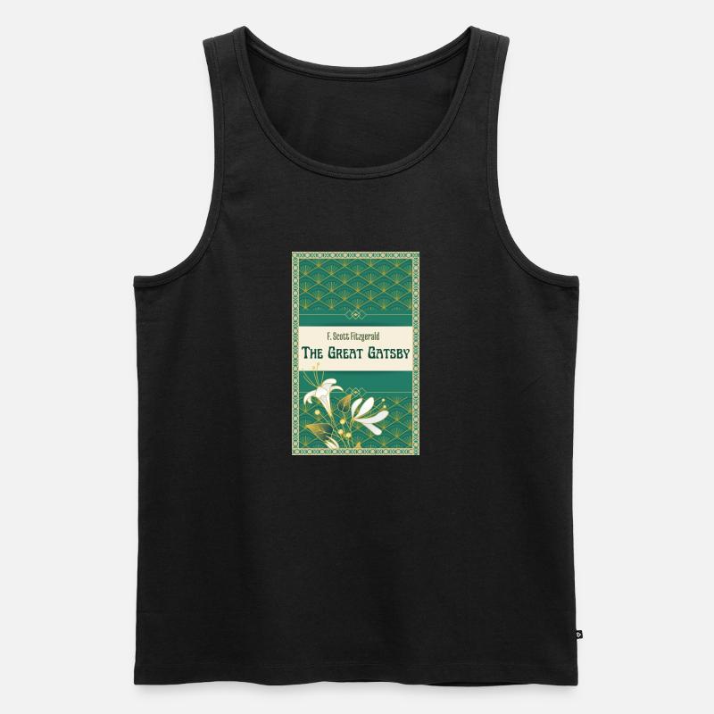 Fitzgeralds Der große Gatsby - Männer Premium Bio Tank Top - Schwarz