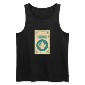 Emma - Jane Austen - Men's Premium Organic Tank Top - black - Front - AI Model Male 178 light (178cm)