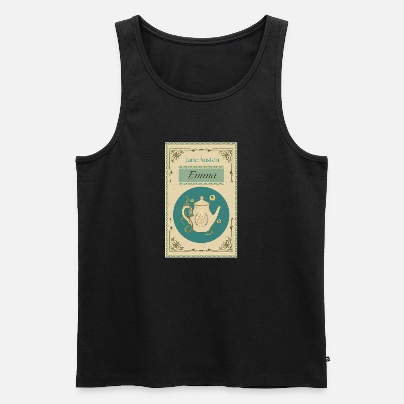 Emma - Jane Austen - Männer Premium Bio Tank Top - Schwarz