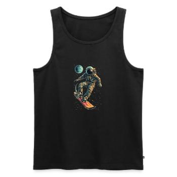 Zero Gravity Snowboarden - Männer Premium Bio Tank Top - Schwarz - Vorne - Michal (187cm)