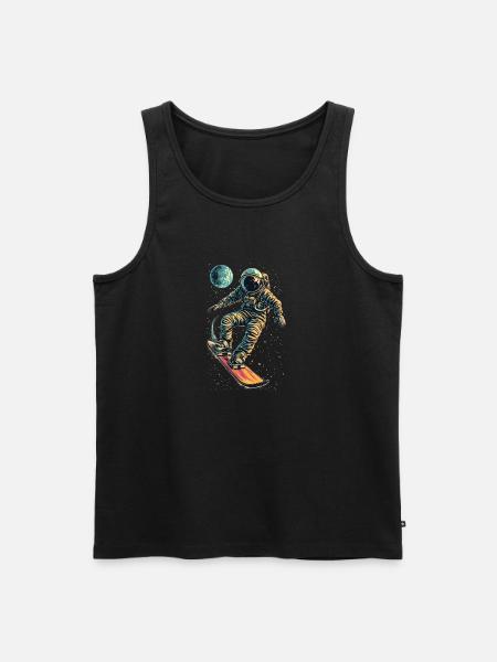 Snowboard Zéro Gravité - Débardeur bio Premium Homme - noir