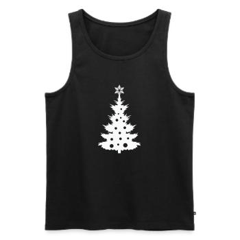 Weihnachtsbaum - Männer Premium Bio Tank Top - Schwarz - Vorne - Michal (187cm)