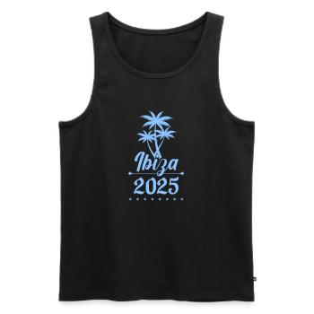 Ibiza 2025 - Débardeur bio Premium Homme - noir - Devant - Michal (187cm)
