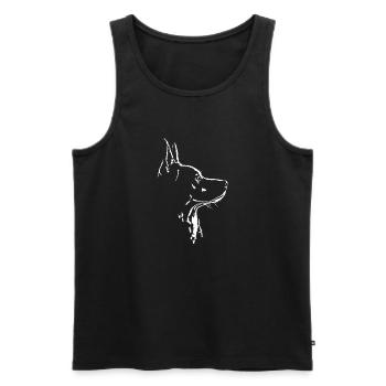 Bouvier australien chien chien chiens Wilsigns - Débardeur bio Premium Homme - noir - Devant - Michal (187cm)