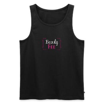 Beauty Geschenk Visagistin - Männer Premium Bio Tank Top - Schwarz - Vorne - AI Model Male 178 light (178cm)