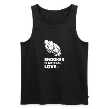 Ich Liebe Snooker - Männer Premium Bio Tank Top - Schwarz - Vorne - Michal (187cm)