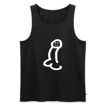 Penis - Men's Premium Organic Tank Top - black - Front - AI Model Male 178 light (178cm)