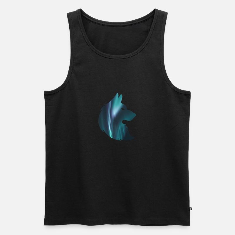 Aurora der Wolf - Männer Premium Bio Tank Top - undefined