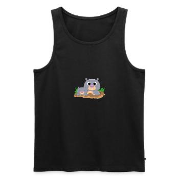 Maulwurf Maulwurfshügel Maulwürfe Garten Gärtner - Männer Premium Bio Tank Top - Schwarz - Vorne - AI Model Male 178 light (178cm)