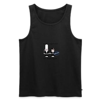 PUR PRODUIT DE BRETAGNE - Débardeur bio Premium Homme - noir - Devant - AI Model Male 178 light (178cm)