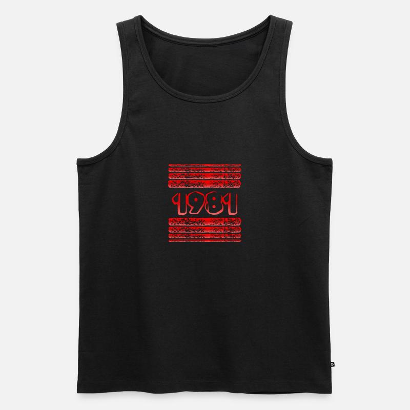 Witzig 1981 - Männer Premium Bio Tank Top - Schwarz