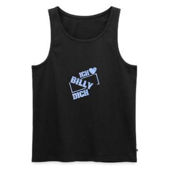Geschenk für Billy - Männer Premium Bio Tank Top - Schwarz - Vorne - Michal (187cm)