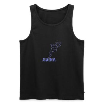 Blubbern für Adina Segeln Wassersport - Männer Premium Bio Tank Top - Schwarz - Vorne - AI Model Male 178 light (178cm)