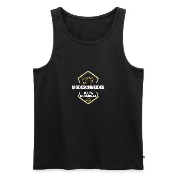 Travail Mode Tailleur - Débardeur bio Premium Homme - charbon - Devant - Alexander (188cm)