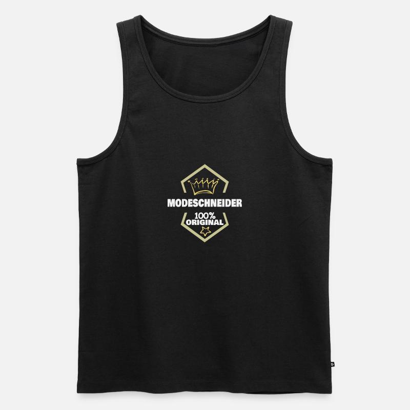 Travail Mode Tailleur - Débardeur bio Premium Homme - noir