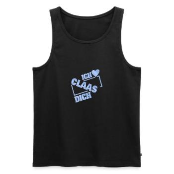 Couple Claas - Men's Premium Organic Tank Top - black - Front - AI Model Male 178 light (178cm)