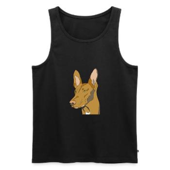 Kelb tal fenek - Männer Premium Bio Tank Top - Schwarz - Vorne - AI Model Male 178 light (178cm)