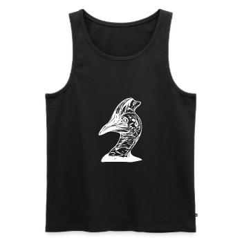 Australian Cassowary Ratite - Men's Premium Organic Tank Top - black - Front - AI Model Male 178 light (178cm)