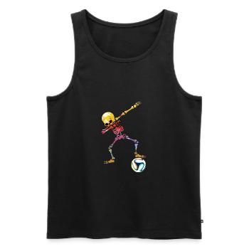 Fußball Mann Soccer Jungs Torwart outfit Bolzen - Männer Premium Bio Tank Top - Schwarz - Vorne - AI Model Male 178 light (178cm)