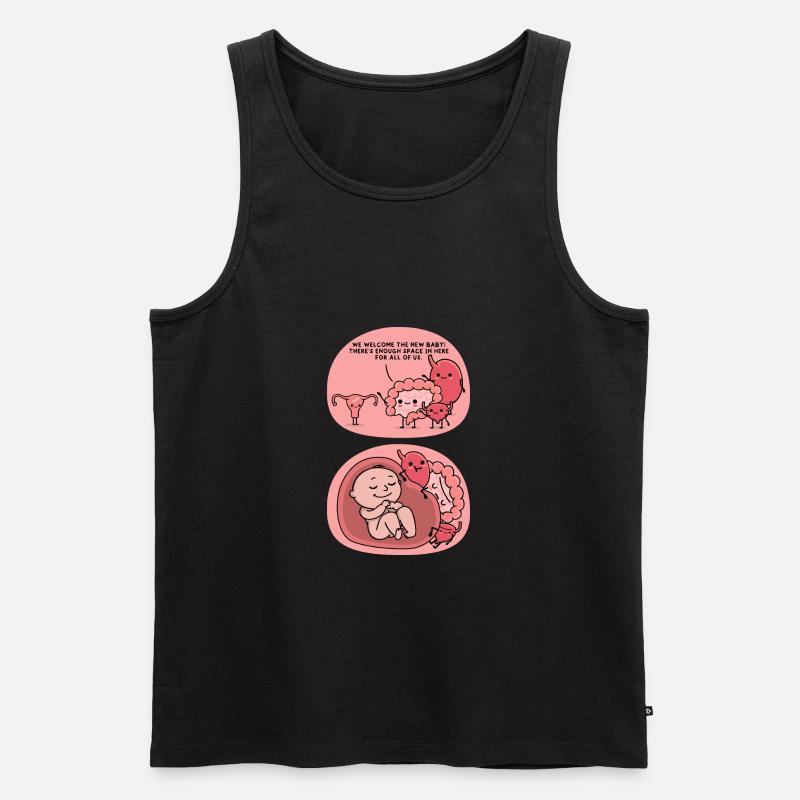 Schwangerschaft Witz - Männer Premium Bio Tank Top - Schwarz