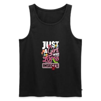 Entomology Entomologist Bugs Just A Girl Who - Männer Premium Bio Tank Top - Schwarz - Vorne - Michal (187cm)