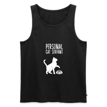 Cat Accessories Cute Cat Saying Gift Idea - Men's Premium Organic Tank Top - black - Front - Michal (187cm)