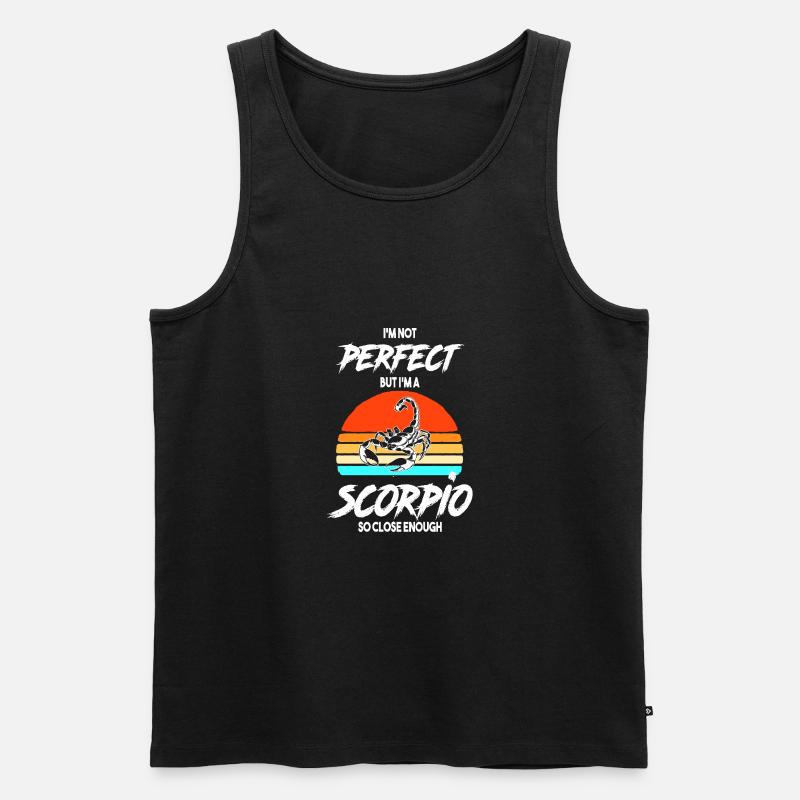 Sternzeichen Skorpion - Männer Premium Bio Tank Top - Schwarz