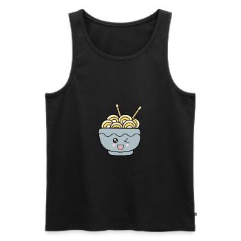 Ramen Noodles Cuisine japonaise - Débardeur bio Premium Homme - noir - Devant - Michal (187cm)