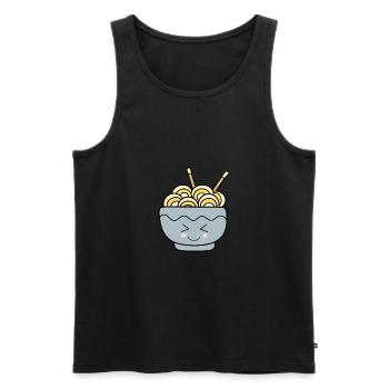 Ramen Nudeln Japan Küche - Männer Premium Bio Tank Top - Schwarz - Vorne - AI Model Male 178 light (178cm)