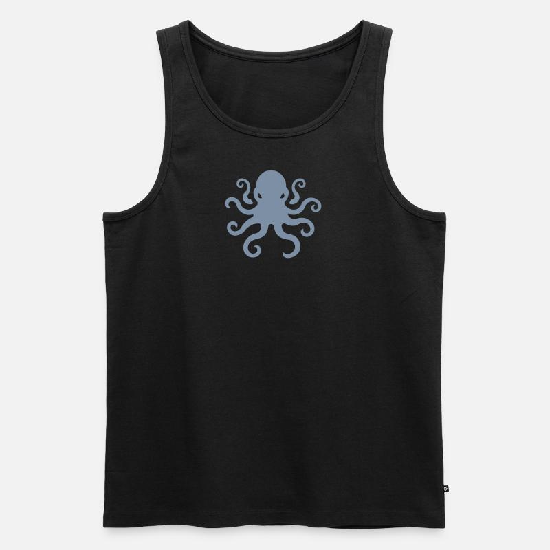 octo chaos logo - Männer Premium Bio Tank Top - Schwarz