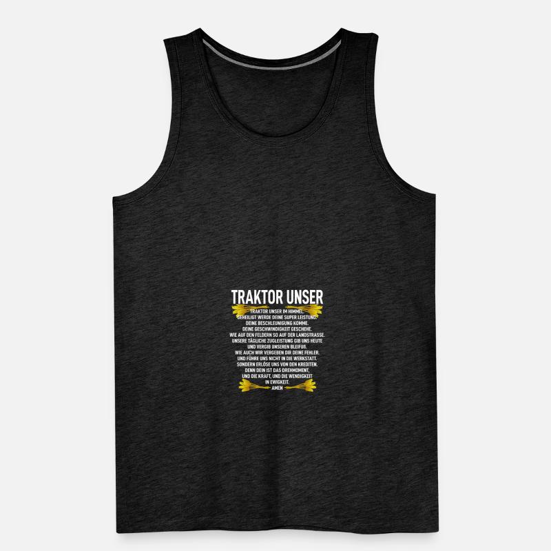 Traktor Bauer Evolution Landwirt Gülle Mann Jungs Männer Premium Bio Tank Top