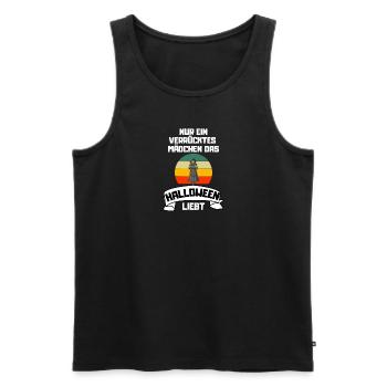 Hexen Kostüm Mädchen Geschenk Retro Halloween - Männer Premium Bio Tank Top - Schwarz - Vorne - Michal (187cm)