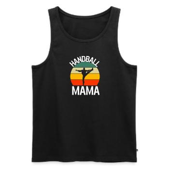 Handballer Mama Sport Muttertag Geschenk Handball - Männer Premium Bio Tank Top - Schwarz - Vorne - AI Model Male 178 light (178cm)