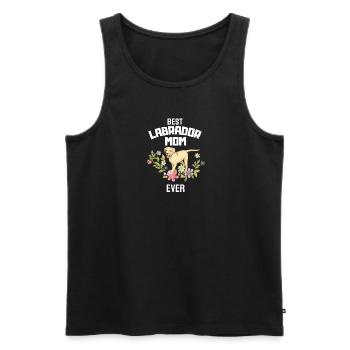Beste Labrador Mama Hunde Muttertag Blume Labrador - Männer Premium Bio Tank Top - Schwarz - Vorne - Michal (187cm)