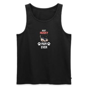 Beste Husky Mama aller Zeiten Muttertag Hund Husky - Männer Premium Bio Tank Top - Schwarz - Vorne - Michal (187cm)