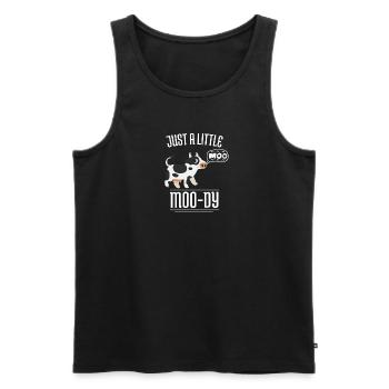 Farm Animal Funny gift for farmers Cow - Men's Premium Organic Tank Top - black - Front - Michal (187cm)
