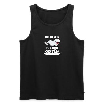 Beluga Wal Kostüm Ozean Tier Geschenk Beluga - Männer Premium Bio Tank Top - Schwarz - Vorne - AI Model Male 178 light (178cm)