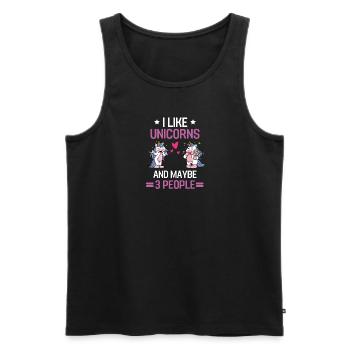 Fantastique Animal Magical Creature Cadeau Licorne - Débardeur bio Premium Homme - noir - Devant - AI Model Male 178 light (178cm)