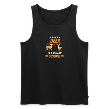Wald Tier Hirsch Kostüm Party Geschenk Hirsch - Männer Premium Bio Tank Top - Schwarz - Vorne - AI Model Male 178 light (178cm)