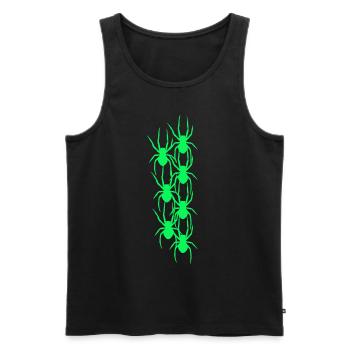 Spider Spider Animals Horror Halloween - Men's Premium Organic Tank Top - black - Front - Michal (187cm)