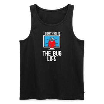 Ich habe mir das Käferleben nicht ausgesucht - Männer Premium Bio Tank Top - Schwarz - Vorne - AI Model Male 178 light (178cm)